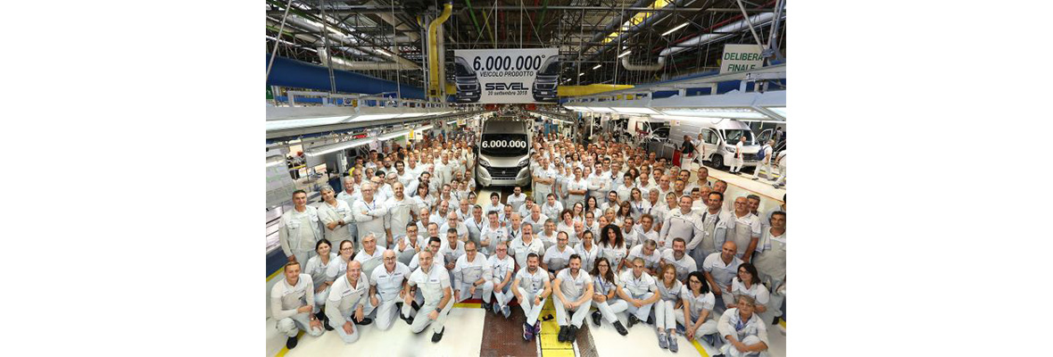 Six million vehicles at Sevel, the Ducato plant
